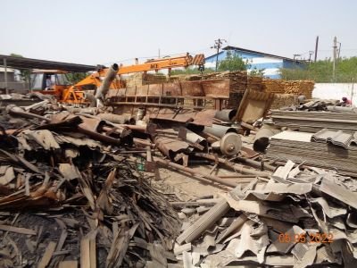 Fire affected MS Scrap